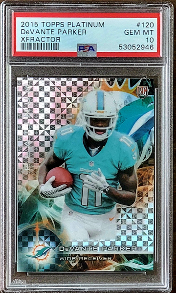 2015 DEVANTE PARKER Topps Platinum Xfractor PSA 10 Rookie RC #120 POP 3