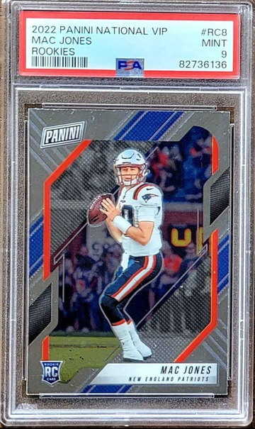 2022 SP MAC JONES Panini National VIP Rookies PSA 9 POP 3 RC Rookie #RC8 