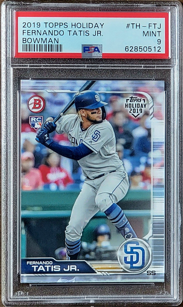 2019 FERNANDO TATIS JR Topps Bowman HOLIDAY PSA 9 Rookie RC #TH-FTJ