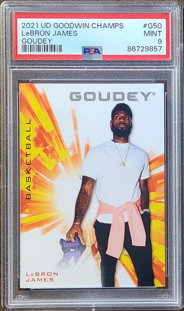 2021 LEBRON JAMES UD Upper Deck Goodwin Champs GOUDEY PSA 9 POP 1 #G50 