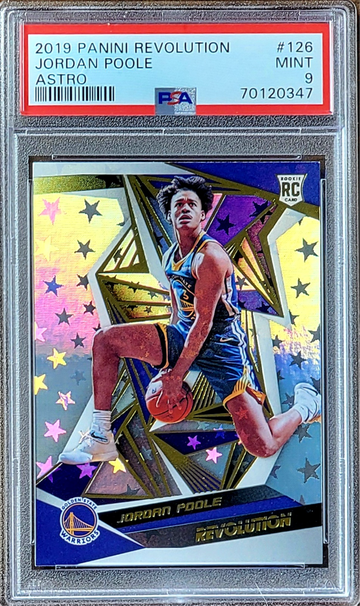 2019 JORDAN POOLE Panini Revolution ASTRO PRIZM PSA 9 POP 12 Rookie RC #126