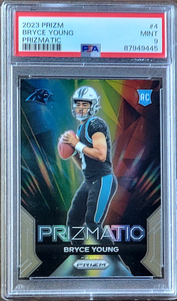 2023 BRYCE YOUNG Panini PRIZMATIC Prizm PSA 9 Rookie RC #44