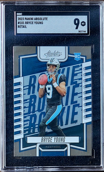 2023 BRYCE YOUNG Panini Absolute RETAIL SGC 9 Rookie RC #101 
