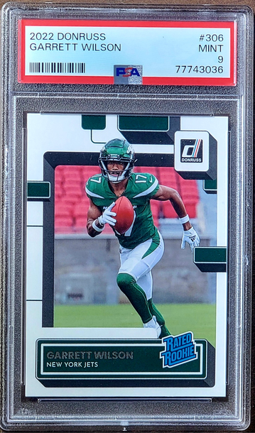 2022 GARRETT WILSON Panini Donruss Rated Rookie PSA 9 RC #306