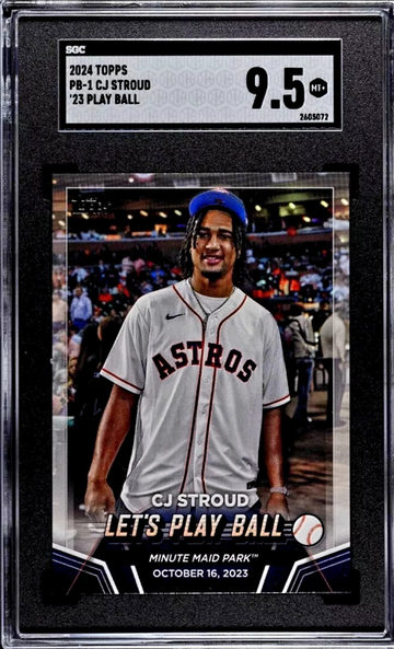 2024 CJ STROUD Topps Series 2 2023 Play Ball PSGC 9.5 #PB-1 Houston Astros 