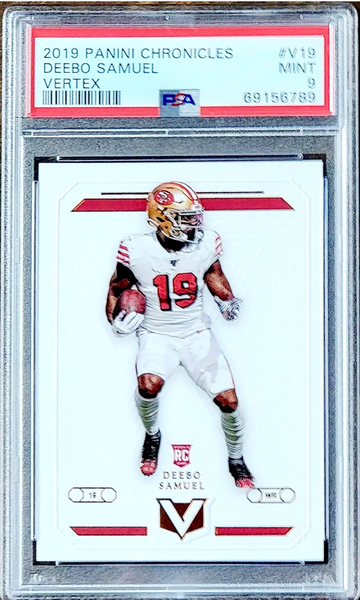 2019 SP DEEBO SAMUEL Panini Chronicles VERTEX PSA 9 LOW POP Rookie RC #V-19 