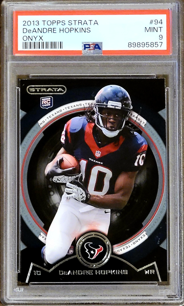 2013 SP DEANDRE HOPKINS Topps BLACK ONYX Strata PHOTO VARIANT PSA 9 Rookie RC #94