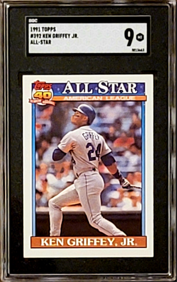 1991 KEN GRIFFEY Jr. Topps 40th Anniversary All-Star SGC 9 #392
