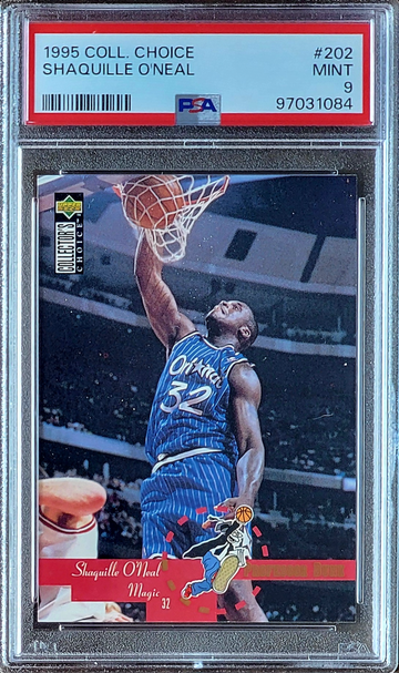  1995 SHAQUILLE O'NEAL Upper Deck PROFESSOR DUNK Collectors Choice PSA 9 #202