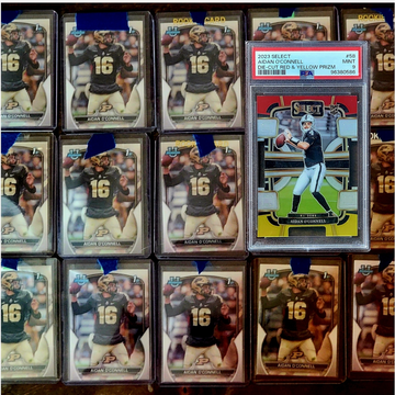 2023 AIDAN O'CONNELL Panini DIE-CUT RED & YELLOW Prizm PSA 9 + 19 2022 Bowman 1st Chrome Rookie LOT