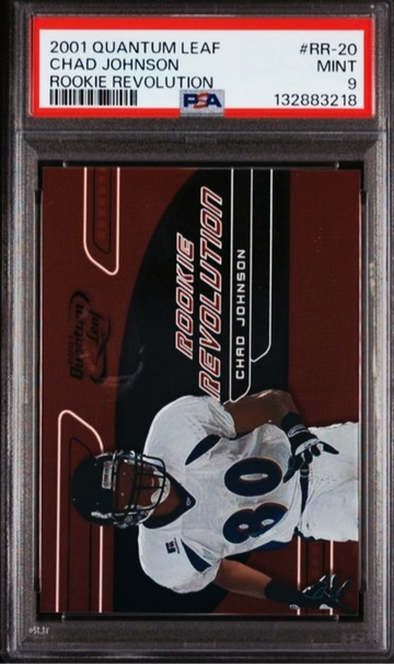 2001 SP CHAD JOHNSON Donruss Quantum Leaf ROOKIE Revolution /4000 PSA 9 RC POP 1