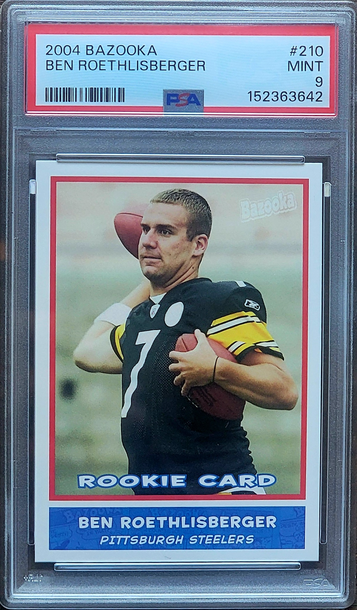 2004 BEN ROETHLISBERGER Topps Bazooka LOW POP PSA 9 Rookie RC #210