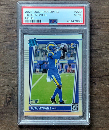 2021 TUTU ATWELL Panini Donruss Optic Rated Rookie HOLO PRIZM PSA 9 POP 7 #220 