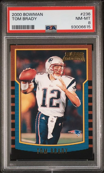 2000 Bowman Tom Brady RC ~ Patriots Rookie #236 ~ GOAT🐐~ PSA 8 🔥🔥