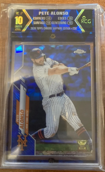 Pete Alonso 2020 Topps Chrome Sapphire Edition #350 Rookie Cup RC RCG 10