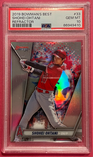 2019 Bowman's Best #33 Shohei Ohtani Refractor PSA 10