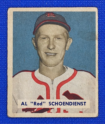 1949 Bowman #111 Red Schoendienst HOF St. Louis Cardinals 🔥⚾🔥⚾