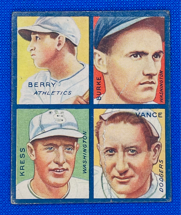 1935 Goudey 4-in-1 Dazzy Vance HOF Brooklyn Dodgers 🔥⚾🔥⚾