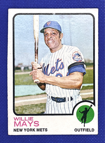 1973 Topps #305 Willie Mays HOF New York Mets 🔥⚾🔥⚾