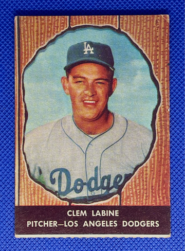 1958 Hire’s Root Beer #34 Clem Labine Los Angeles Dodgers Without Tab 