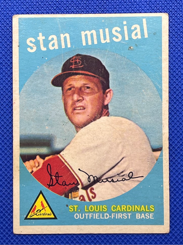 1959 Topps #150 Stan Musial HOF St. Louis Cardinals 🔥⚾🔥⚾