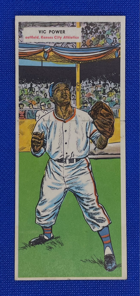 1955 Topps Doubleheaders #29 Vic Power Kansas City #30 Ed Bailey Cincinnati 🔥⚾🔥⚾