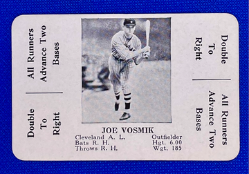 1936 S. & S. National Game Joe Vosmik Cleveland Indians (Beauty!!!) 🔥⚾🔥⚾