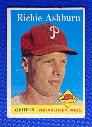 1958 Topps #230 Richie Ashburn HOF Philadelphia Phillies 🔥⚾🔥⚾