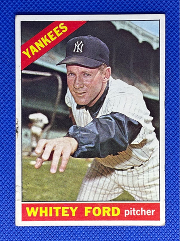 1966 Topps #160 Whitey Ford HOF New York 🔥 ⚾🔥⚾