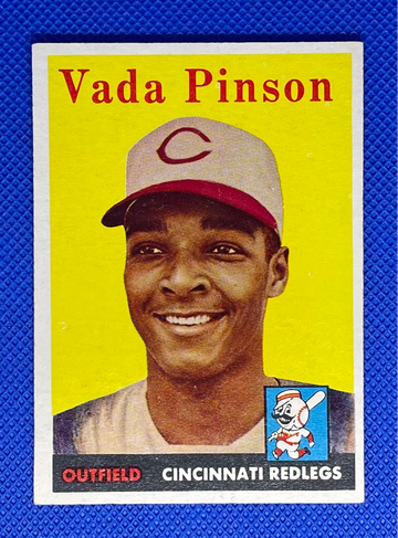 1958 Topps #420 Vada Pinson Cincinnati Reds Rookie 🔥⚾🔥⚾