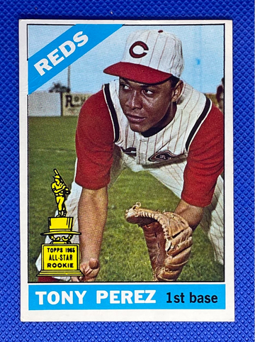 1966 Topps #72 Tony Perez HOF Cincinnati Reds Big Red Machine (2nd Year Card!) 🔥⚾🔥⚾
