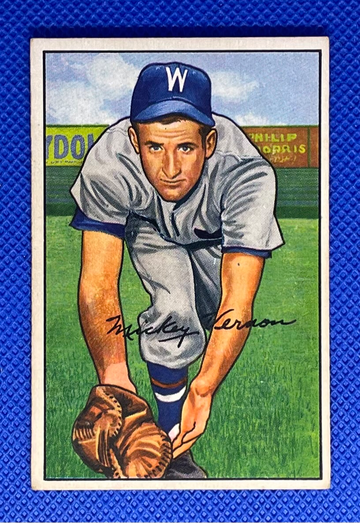 1952 Bowman #87 Mickey Vernon Washington Senators 🔥⚾🔥⚾