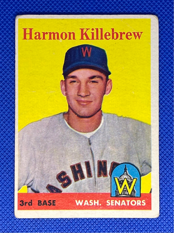 1958 Topps #288 Harmon Killebrew HOF Washington Senators 🔥⚾🔥⚾