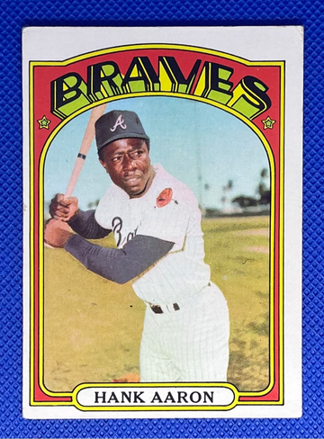 1972 Topps #299 Hank Aaron HOF Atlanta Braves + BONUS!!! 🔥⚾🔥⚾