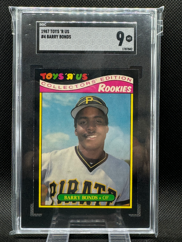 1987 Toys “R” Us Barry Bonds RC #4 SGC 9