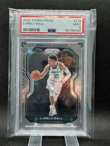 2020-2021 panini prizm LaMelo Ball RC PSA 9