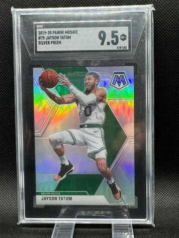 2019-2020 Panini Mosaic Jayson Tatum Silver SGC 9.5