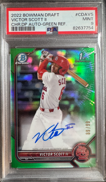 2022 Victor Scott Bowman Draft Auto True Green /99