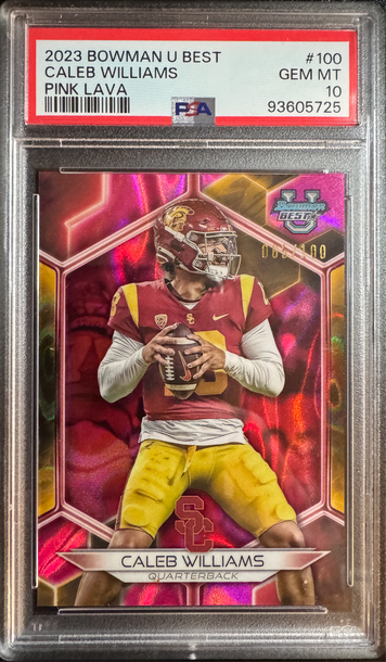 2023 Caleb Willaims Pink Lava PSA 10