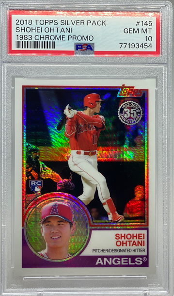 PSA 10 2018 Topps Silver Pack Shohei Ohtani #145 RC REFRACTOR