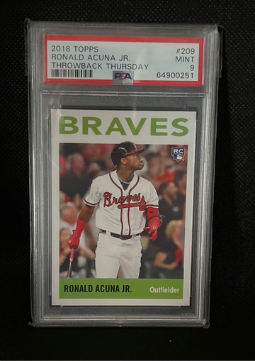 Throwback Thursday #209 Ronald Acuna Jr PSA 9