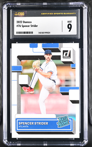 2022 Donruss Rated Rookie Spencer Strider CSG 9 MINT