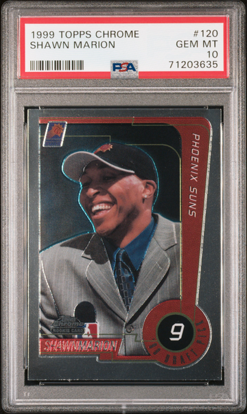 1999 Topps Chrome Shawn Marion Rookie #120 PSA 10 