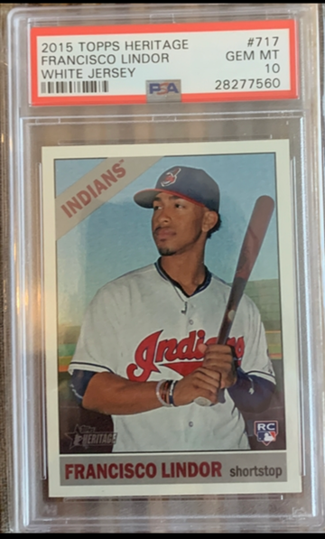 2015 Topps Heritage Francisco Lindor Rookie Psa 10