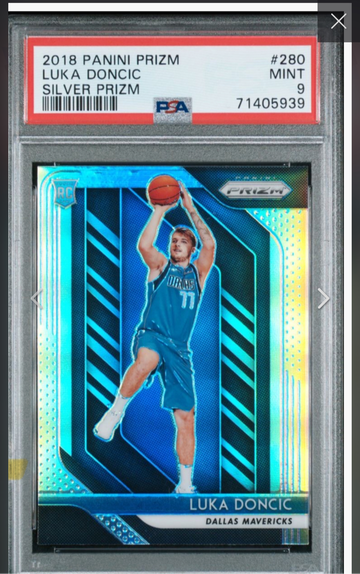 Luka Doncic Silver Prizm Rookie PSA 9 Great Investment Opportunity 