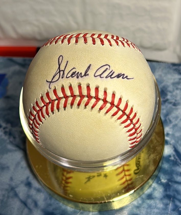 Hank Aaron JSA Certified Autographed ONL Baseball