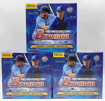 (3) 2021 Bowman Sapphire Edition Baseball SEALED Boxes