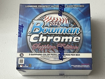 2025 Bowman Chrome Sapphire Edition Baseball FACTORY SEALED Box