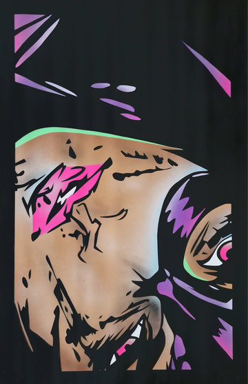 Miauuu (Spray Art) by FÜR L