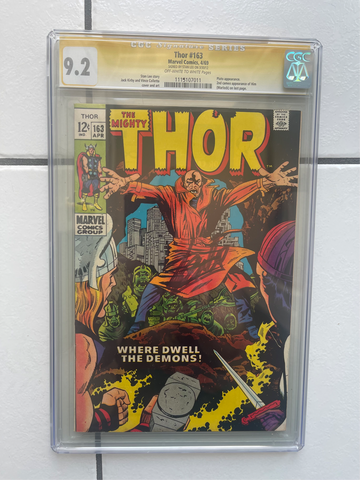 MIGHTY THOR #163 CGC SS 9.2 SIGNED STAN LEE